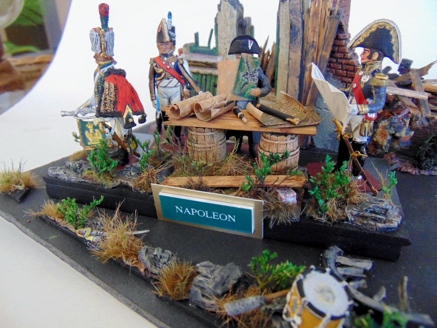 Curt's diorama consists of 54mm Charles Stadden and Metal Models from France.