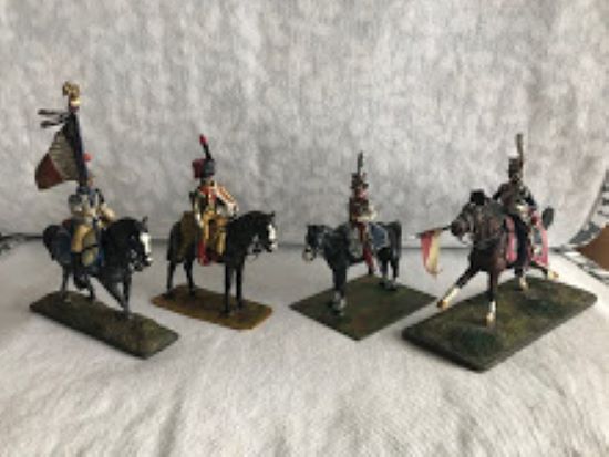 Club founder, Frank Burns, submitted four Napoleonic calvary figures.