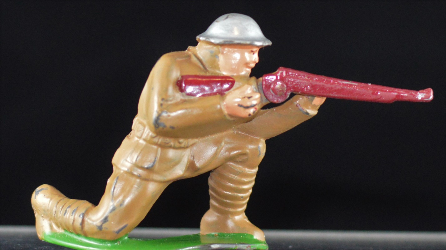 The Manoil sniper figure has two versions